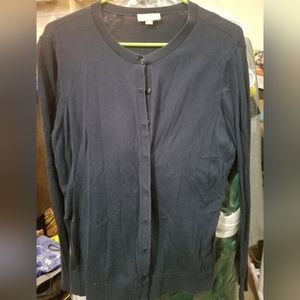 Loft navy cardigan sweater. Size XL.